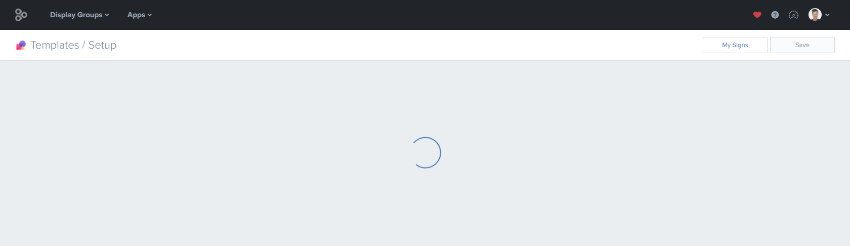 Page Loading spinner